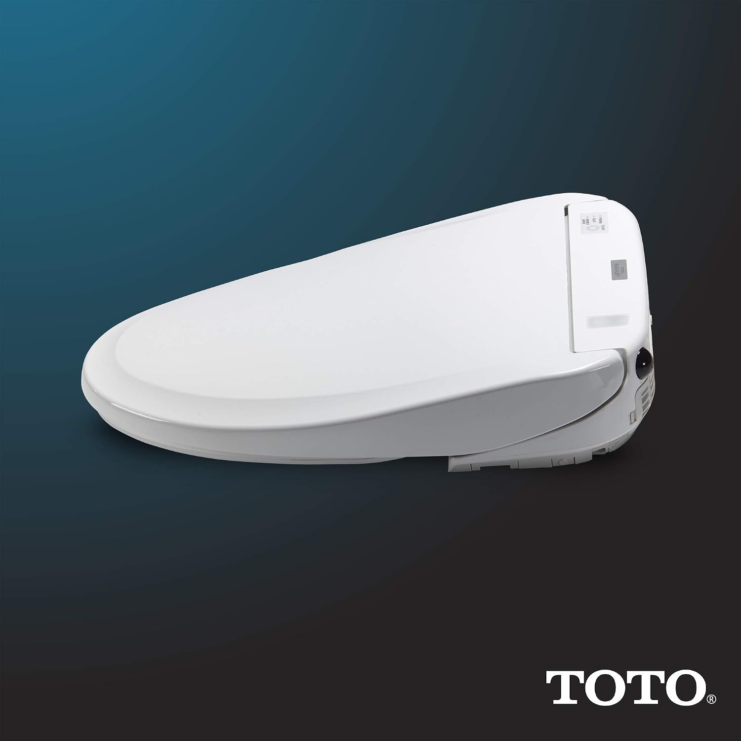 TOTO WASHLET S350e Electronic Bidet Toilet Seat with Auto Open and Close and EWATER+ Cleansing, Round, Cotton White - SW583#01