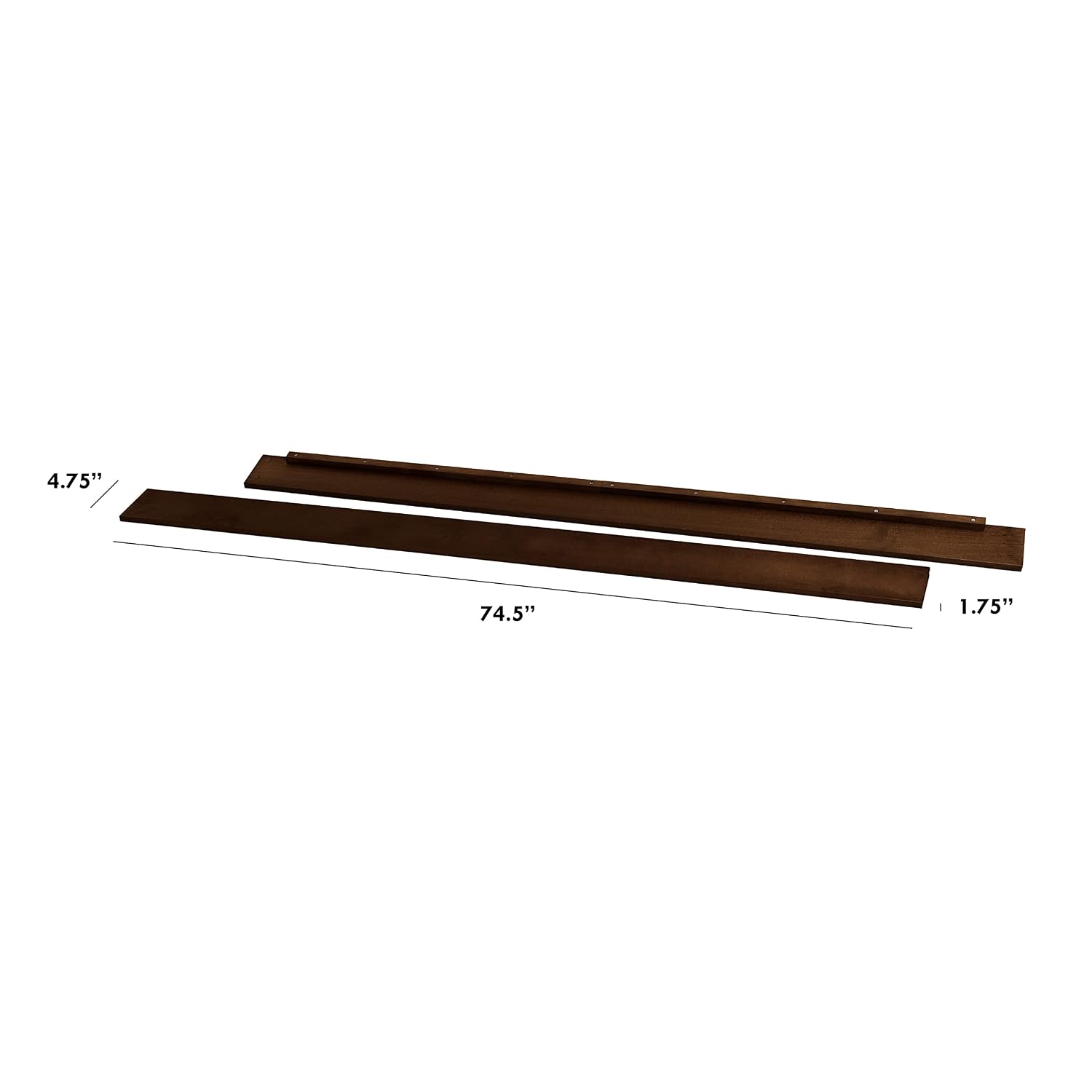 DaVinci Hidden Hardware Twin/Full-Size Bed Conversion Kit (M5789) in Espresso