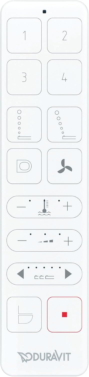 Duravit SensoWash Classic Elongated Bidet Seat, Warm Water with Air Dryer, Deodorizer, Heated Seat with Sensor and Slow Close Lid, Night Light, Remote Control, White