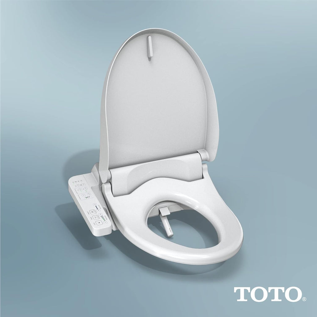TOTO® WASHLET® A2 Electronic Bidet Toilet Seat with Heated Seat and SoftClose® Lid, Elongated, Cotton White - SW3004#01