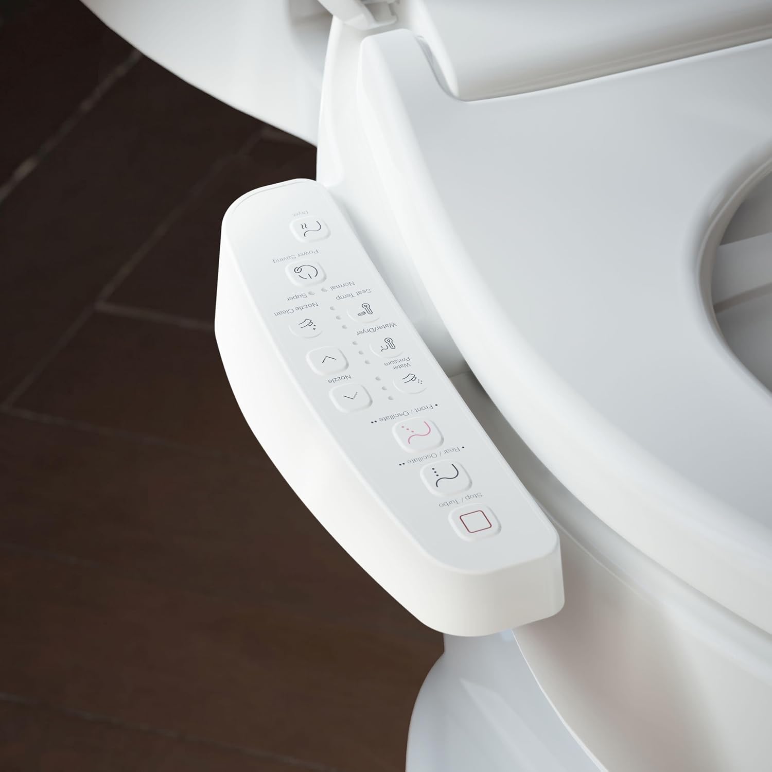 Kohler PureWash E580 Elongated Bidet Toilet Seat, White, Quiet-Close Lid Prevents Slamming, Self-Cleaning Wand, Adjustable Water Pressure with Multiple Cleansing Options