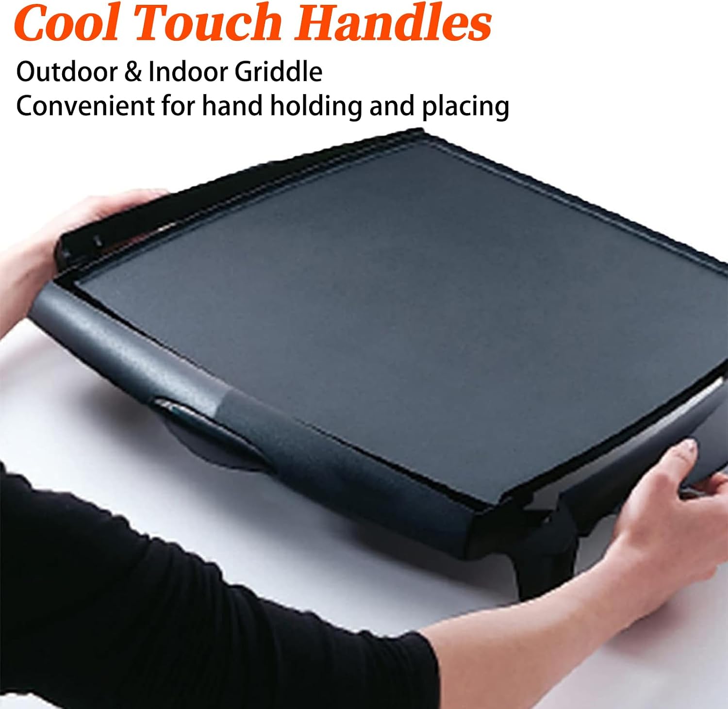 Electric Griddle Nonstick Extra Large - 16 Slices of French Toast at One Time, with Cool Touch, Temperature Control Griddles, Easy Cleaning, Black