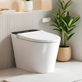 Smart Toilet with Bidet Built in Tank, Rear & Feminine Wash, Air Dryer, Auto Flush, Foot Sensor Flush, Heated Seat, Warm Water Self Cleaning, 12' Rough In, One-Piece Elongated (ZY695 Core)