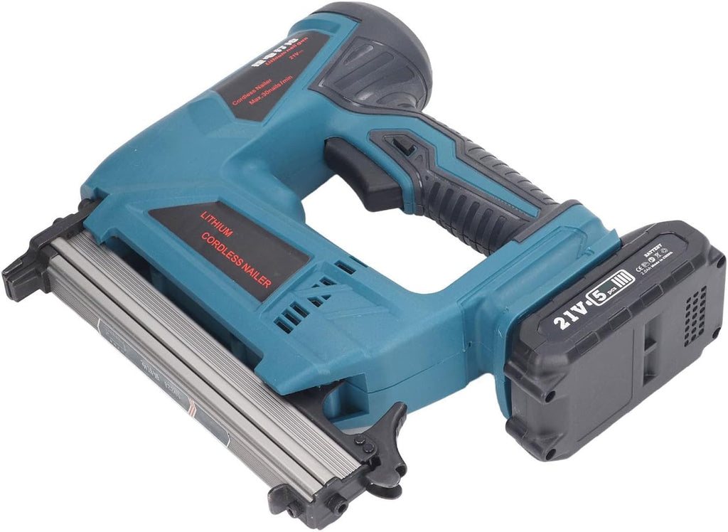 Electric Brad Nailer Cordless Efficient Staple Gun Kit for Woodworking Furniture Production