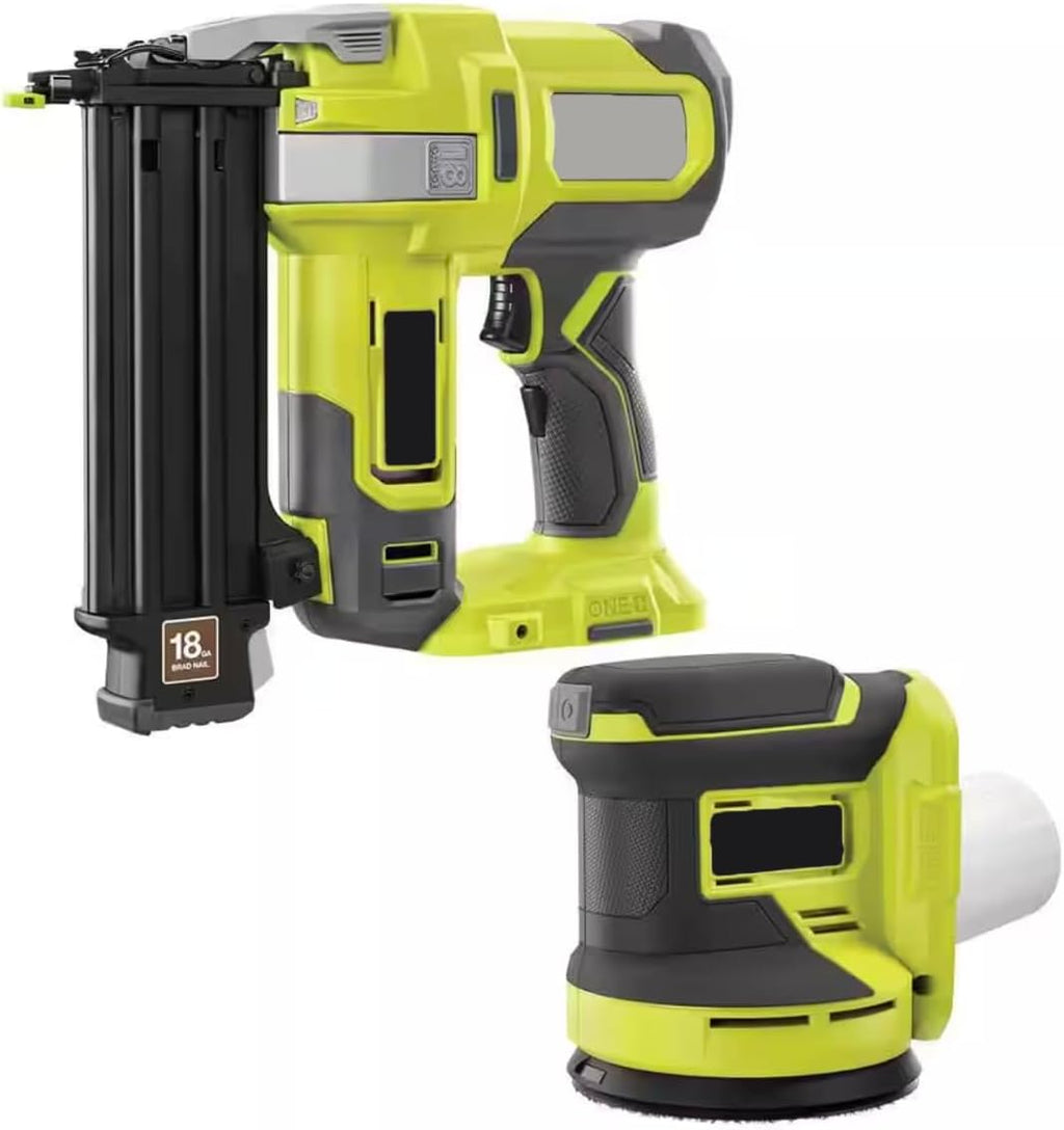 P321-PCL406B Fits for RYOBI 18V 18-Gauge Cordless AirStrike Brad Nailer with Cordless 5 in. Random Orbit Sander