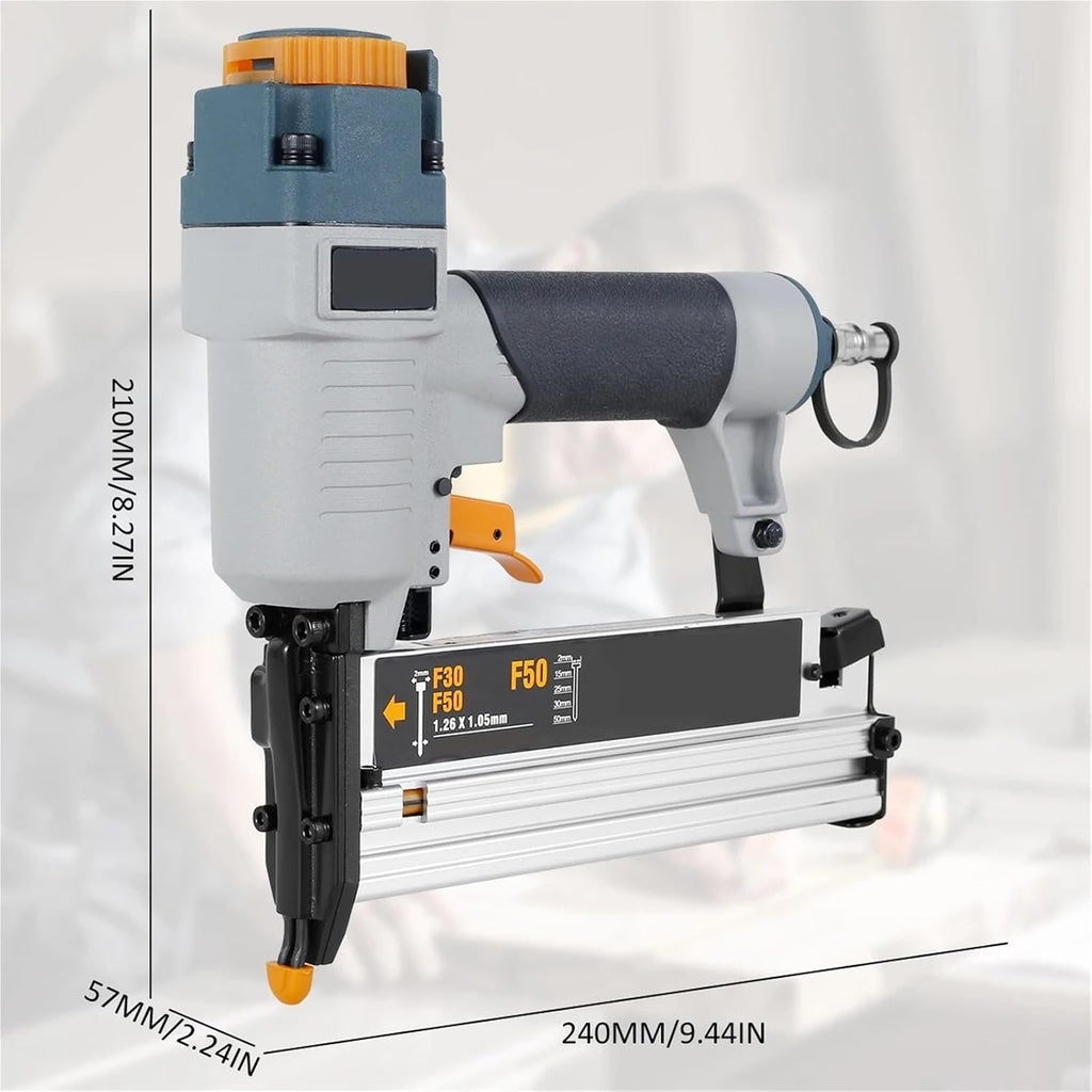 Air Nailer Carpenter Pneumatic Nail Tool T50 F50 440K 16Ga/18Ga Air Brads Nailer Nail Depth Adjustment Ergonomic And Lightweight