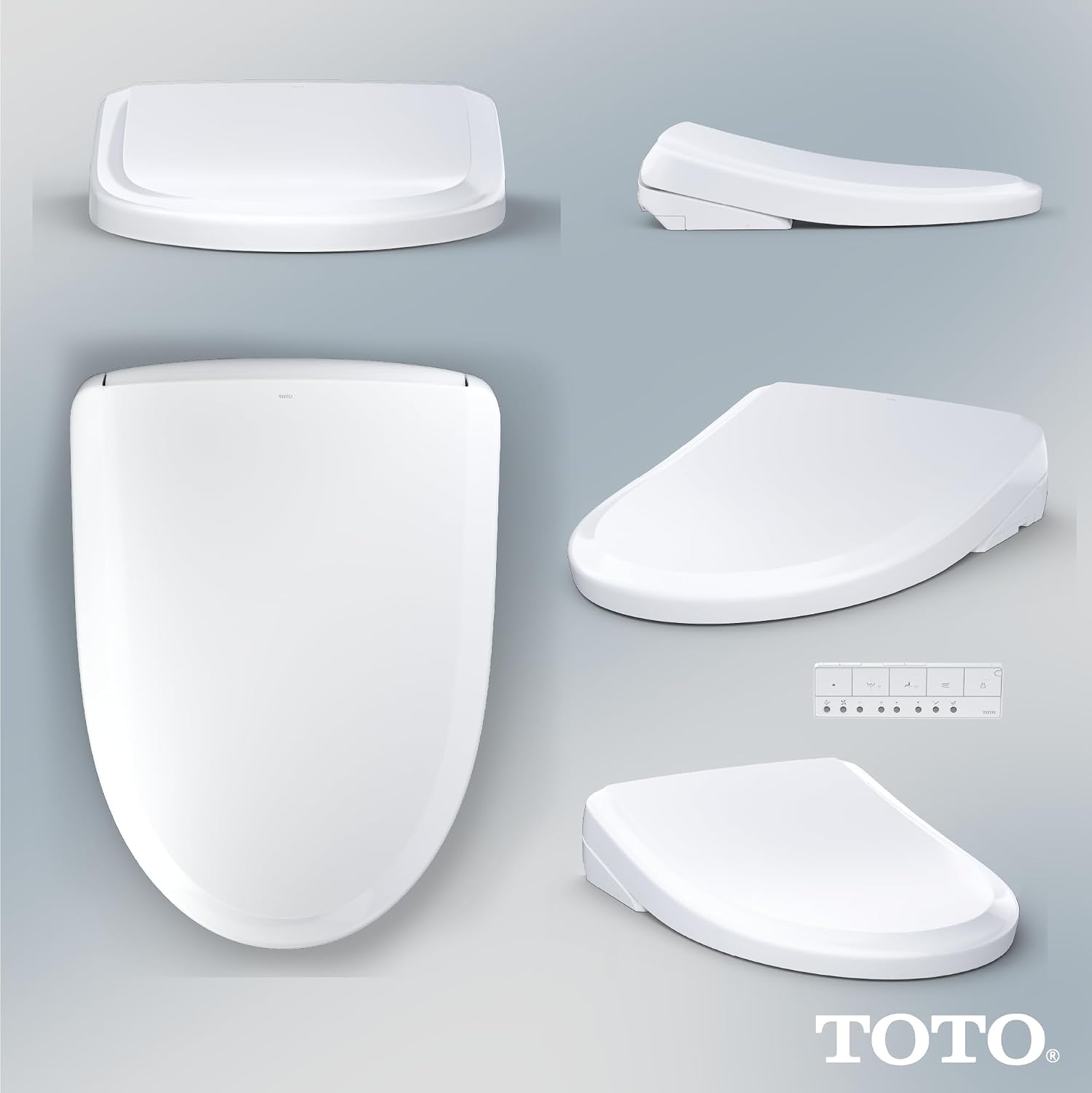 TOTO® WASHLET®+ S7A Electronic Bidet Toilet Seat, EWATER+® Bowl and Wand Cleaning, Auto Open and Close Classic Lid, Elongated, Cotton White - SW4734AT40#01