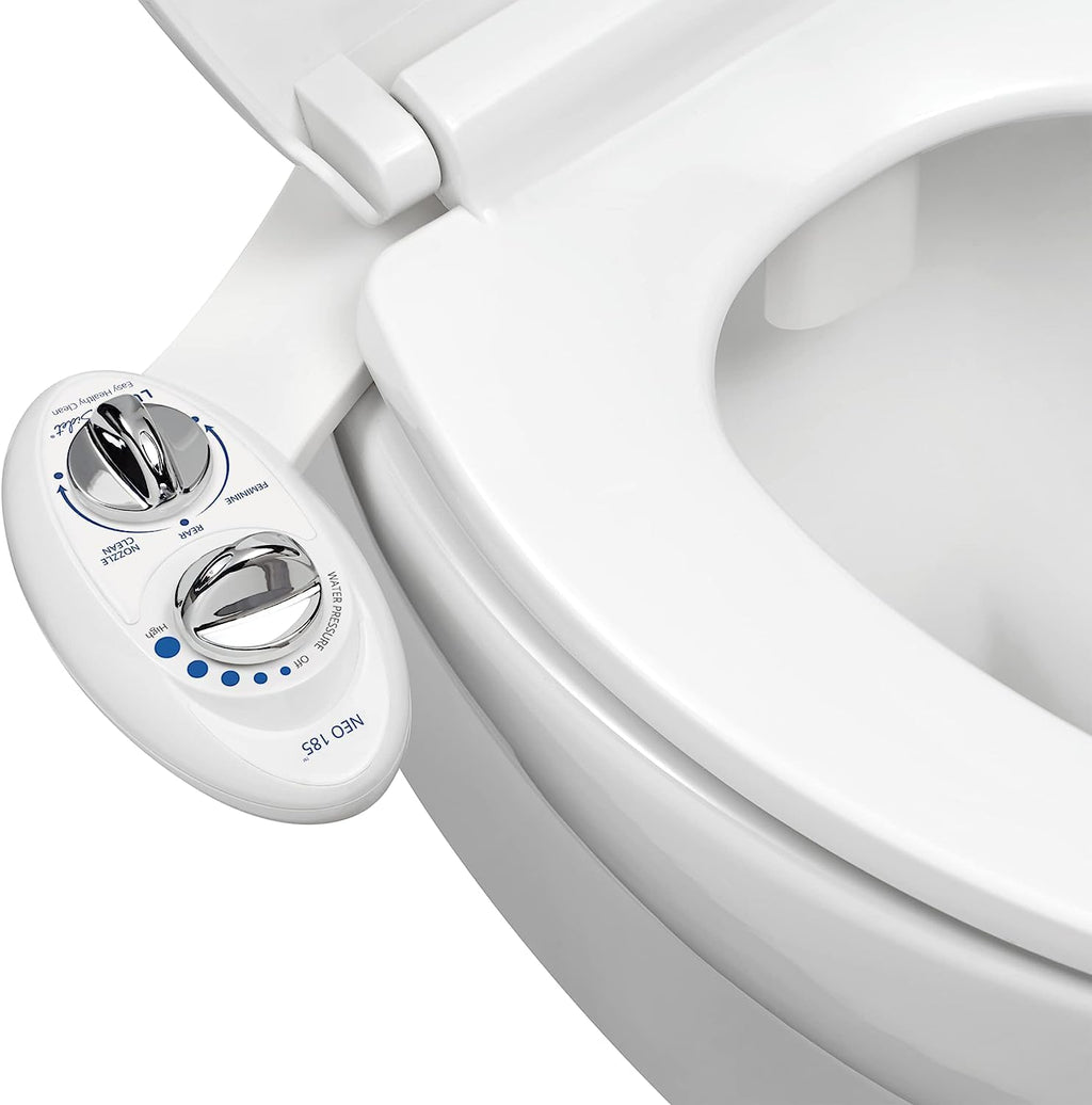 LUXE Bidet NEO 185 - Self-Cleaning, Dual Nozzle, Non-Electric Bidet Attachment for Toilet Seat & Cuisinart 1.7-Liter Stainless Steel Cordless Electric Kettle with 6 Preset Temperatures