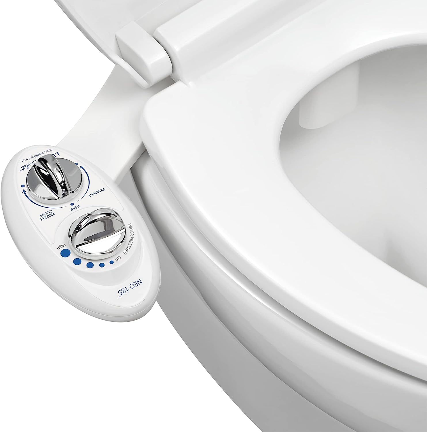 LUXE Bidet NEO 185 - Self-Cleaning, Dual Nozzle, Non-Electric Bidet Attachment for Toilet Seat & Cuisinart 1.7-Liter Stainless Steel Cordless Electric Kettle with 6 Preset Temperatures