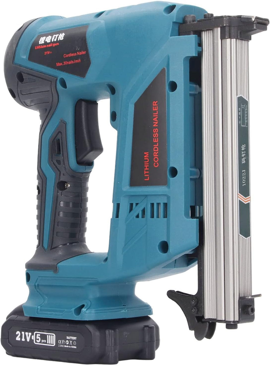 Electric Brad Nailer Cordless Efficient Staple Gun Kit for Woodworking Furniture Production