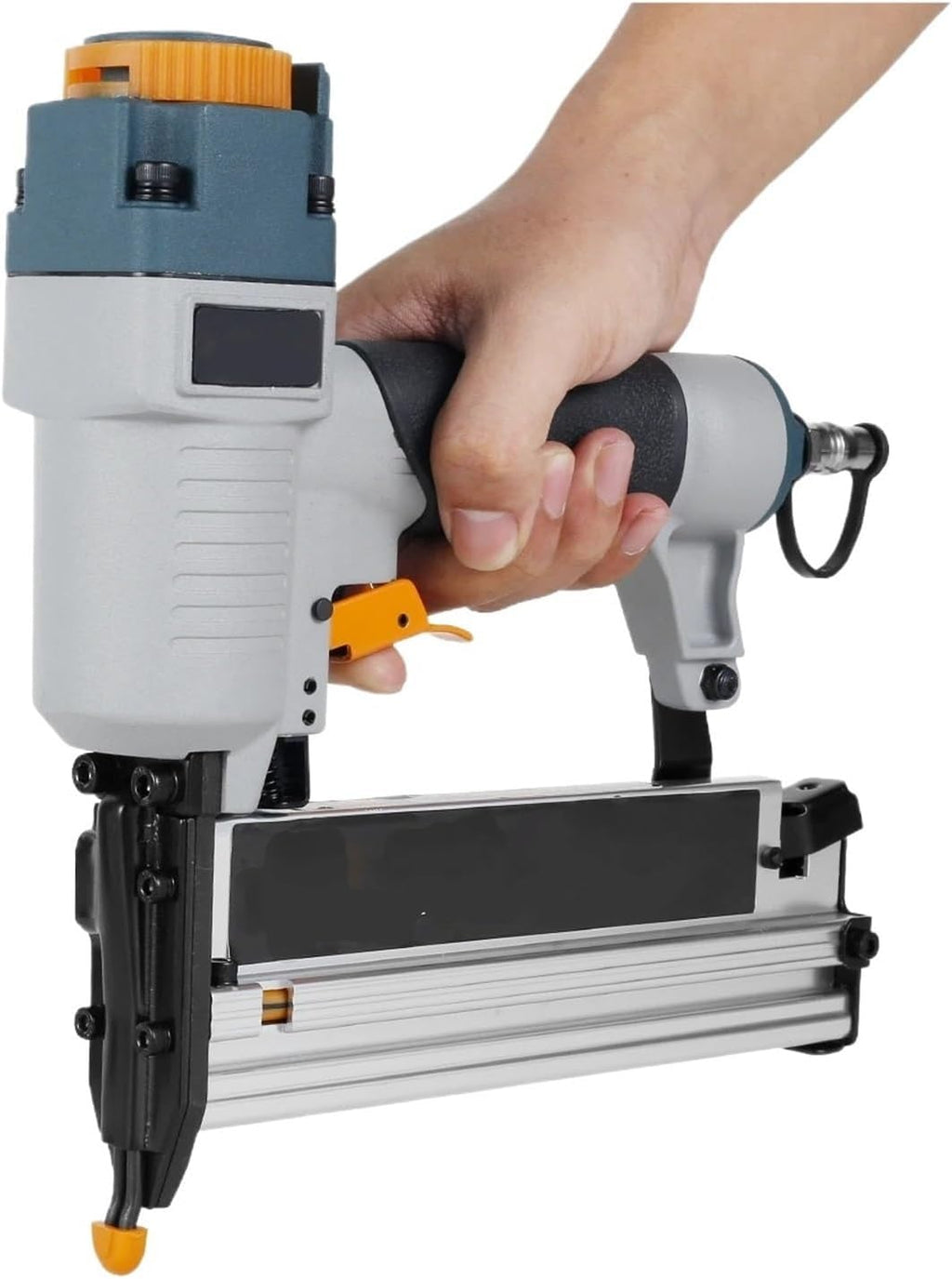 Oil-Free Pneumatic Staple Gun Air Nailer Carpenter Pneumatic Nail Tool T50 F50 440K 16Ga/18Ga Air Brads Nailer Nail Depth Adjustment
