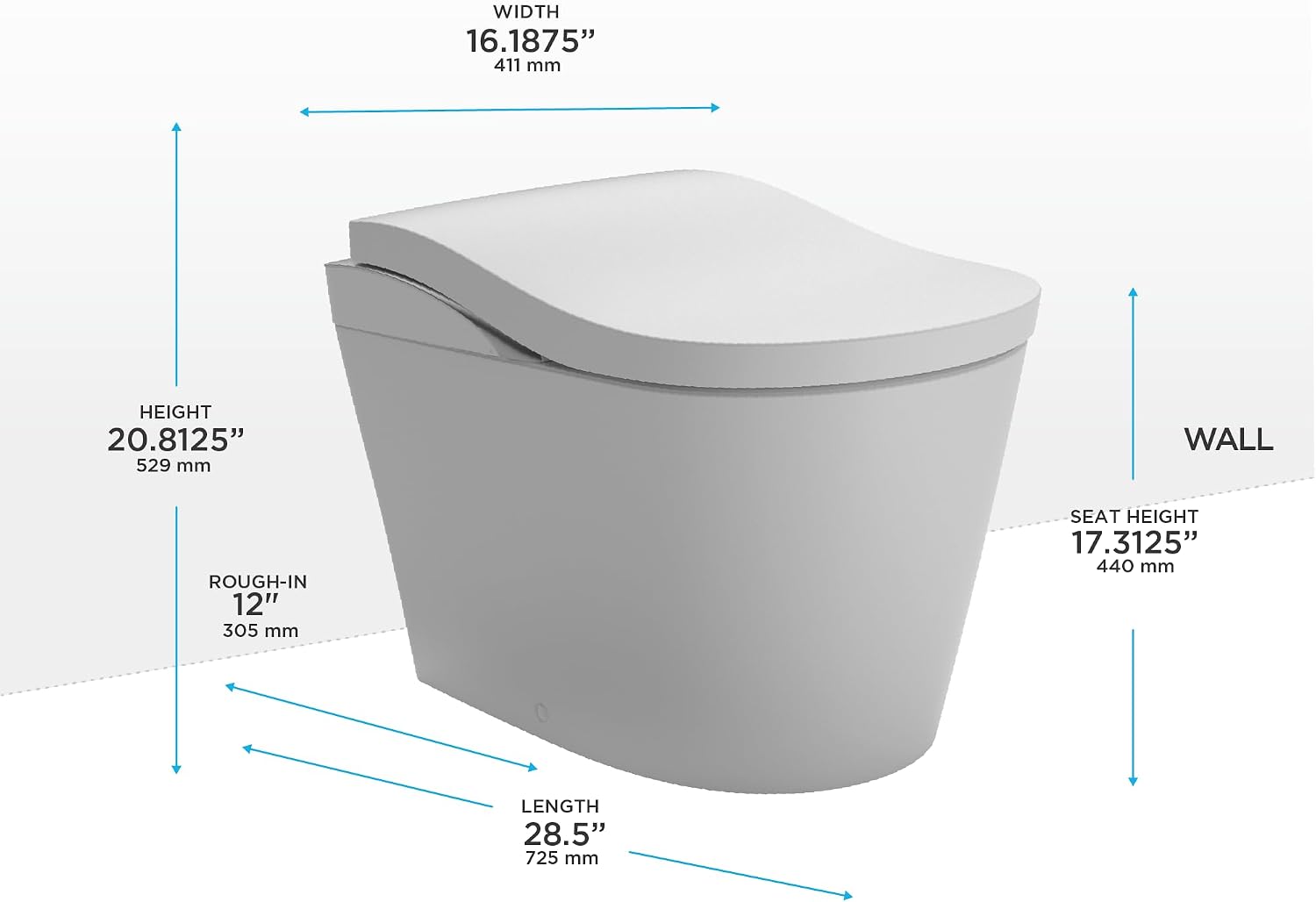 TOTO® Neorest® LS Dual Flush 1.0 or 0.8 GF Integrated Bidet Toilet, Cotton White with Nickel Trim - MS8732CUMFG#01N