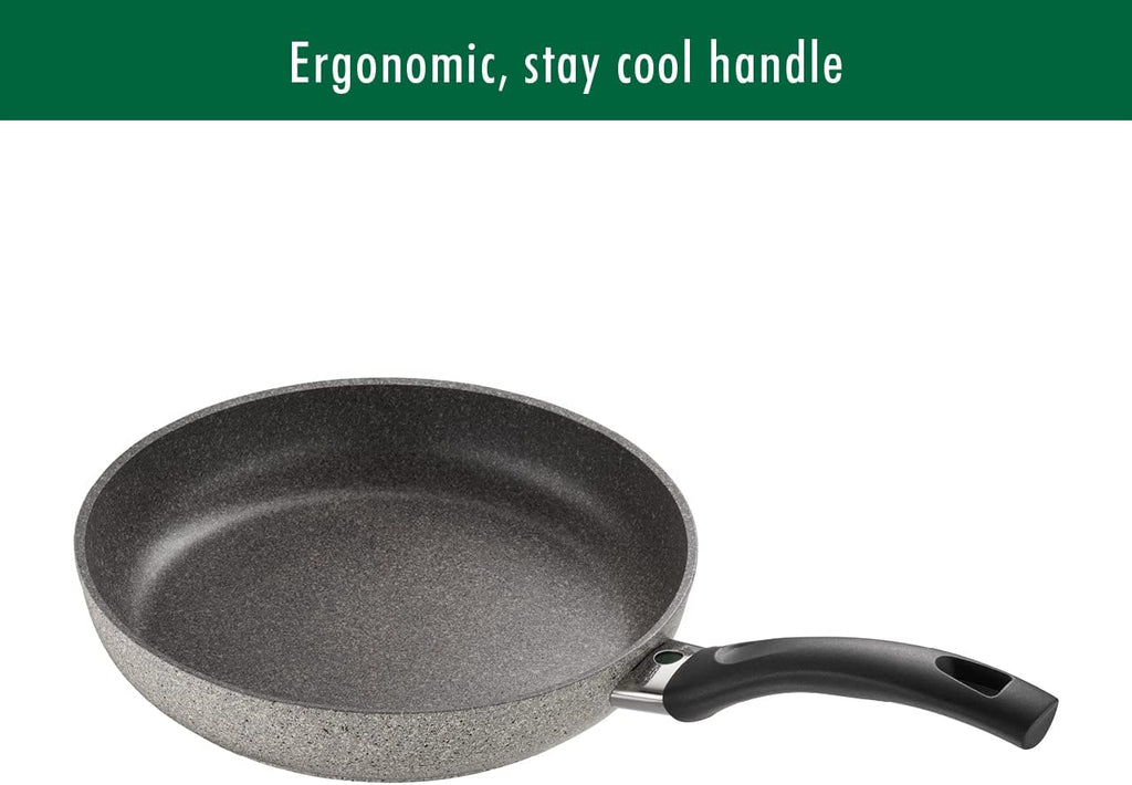 Ballarini 75001-652 Parma Forged Aluminum Nonstick Cookware Set, 10-Piece, Granite