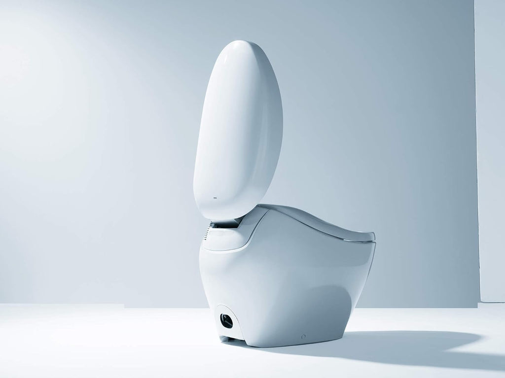 TOTO MS900CUMFG#01 NEOREST NX1 Dual Flush 1.0 or 0.8 GPF Toilet with Integrated Bidet Seat and EWATER+, Cotton White