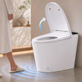 Smart Toilet with Bidet Built In, Auto Open/Close Lid, Foot Sensor to Open Lid/Seat & Flush, Heated Seat, Warm Water Wash, Air Dryer, Built-in Tank, 12' Rough-In, One-Piece Elongated ZY695A
