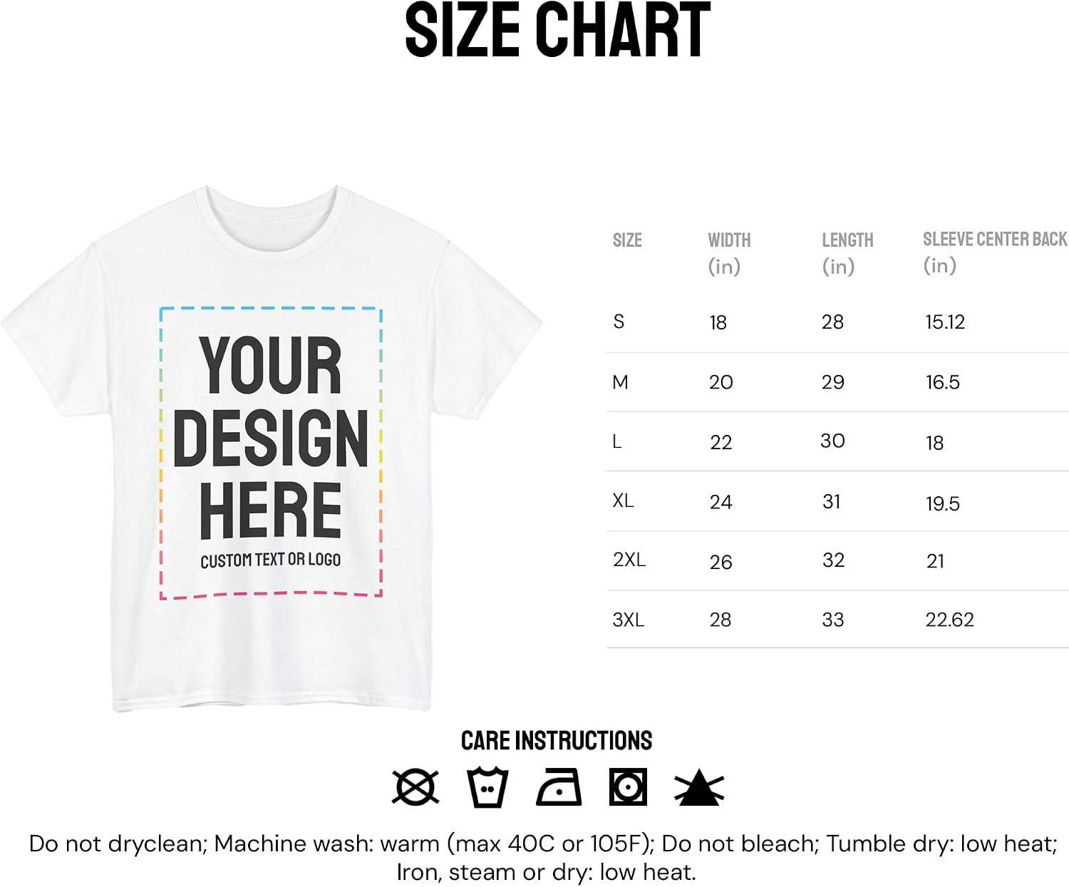 Custom T-Shirts - Personalized, Customized Cotton Tees - Create Your Own with Photo, Text, Name or Logo for Men and Women