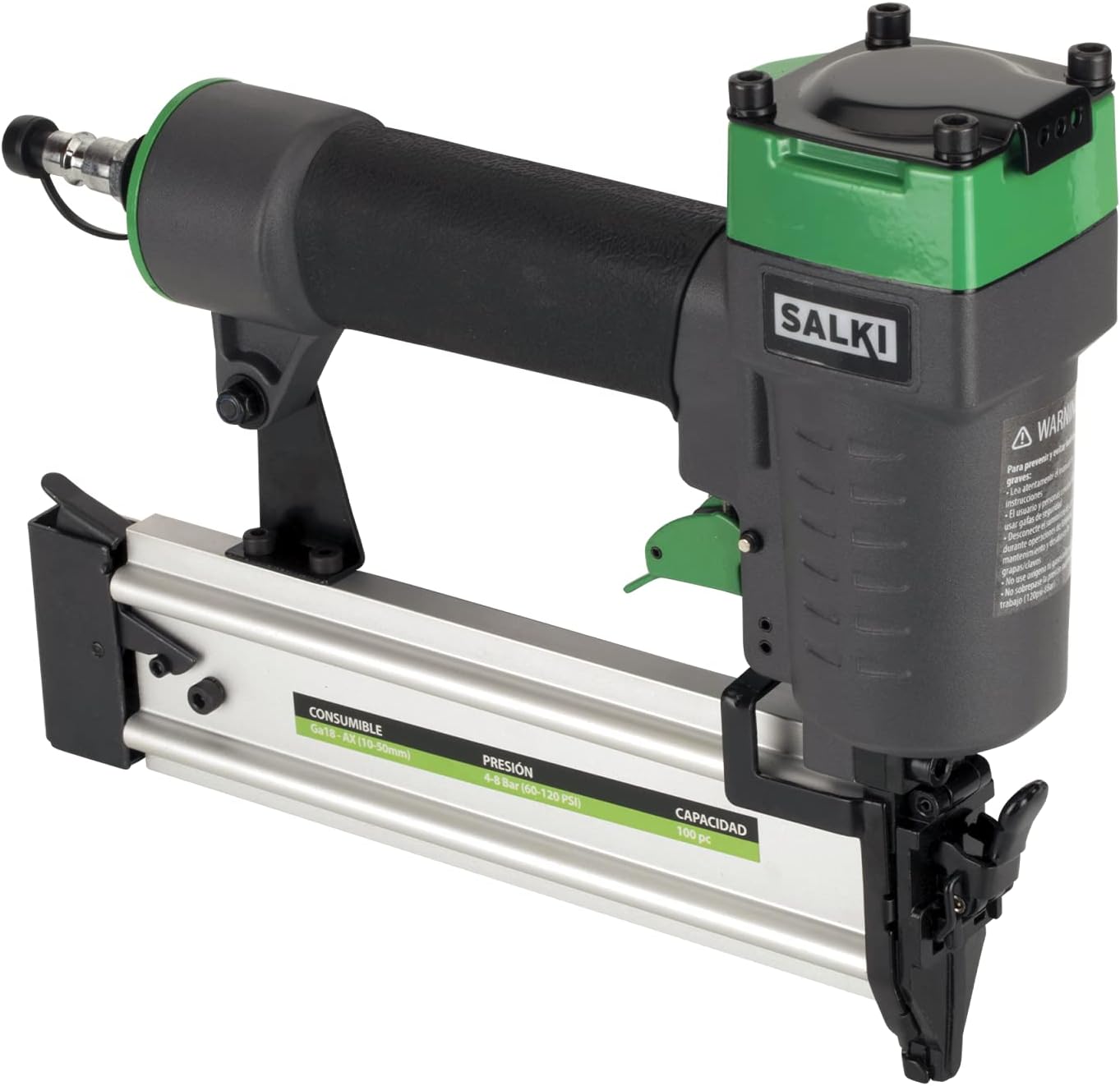CSK B12 Compressed Air Nailer - Pneumatic Nail Gun, Wood Nailer for Carpentry, Compatible with BRAD AX 1.2 Nails from 10 to 50 mm