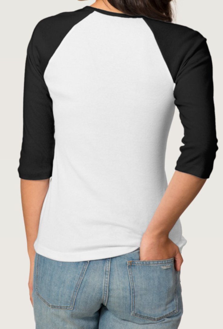 Zengshabi Women's Trolls Snack Pack 3/4 Sleeve Raglan T ShirtsBlack