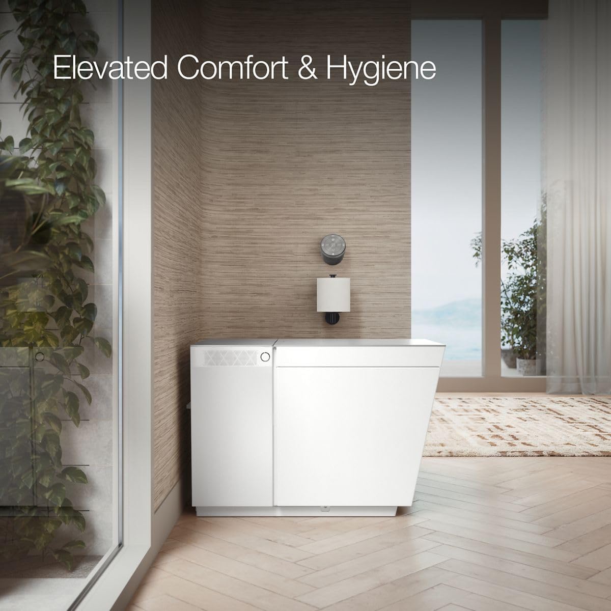 KOHLER K-30754-PA-0 NUMI® 2.0 Comfort Height® Smart Toilet With Bidet Built In, Bidet Toilet Seat, Dual Flush, Quiet Close, Hands-Free Opening, White