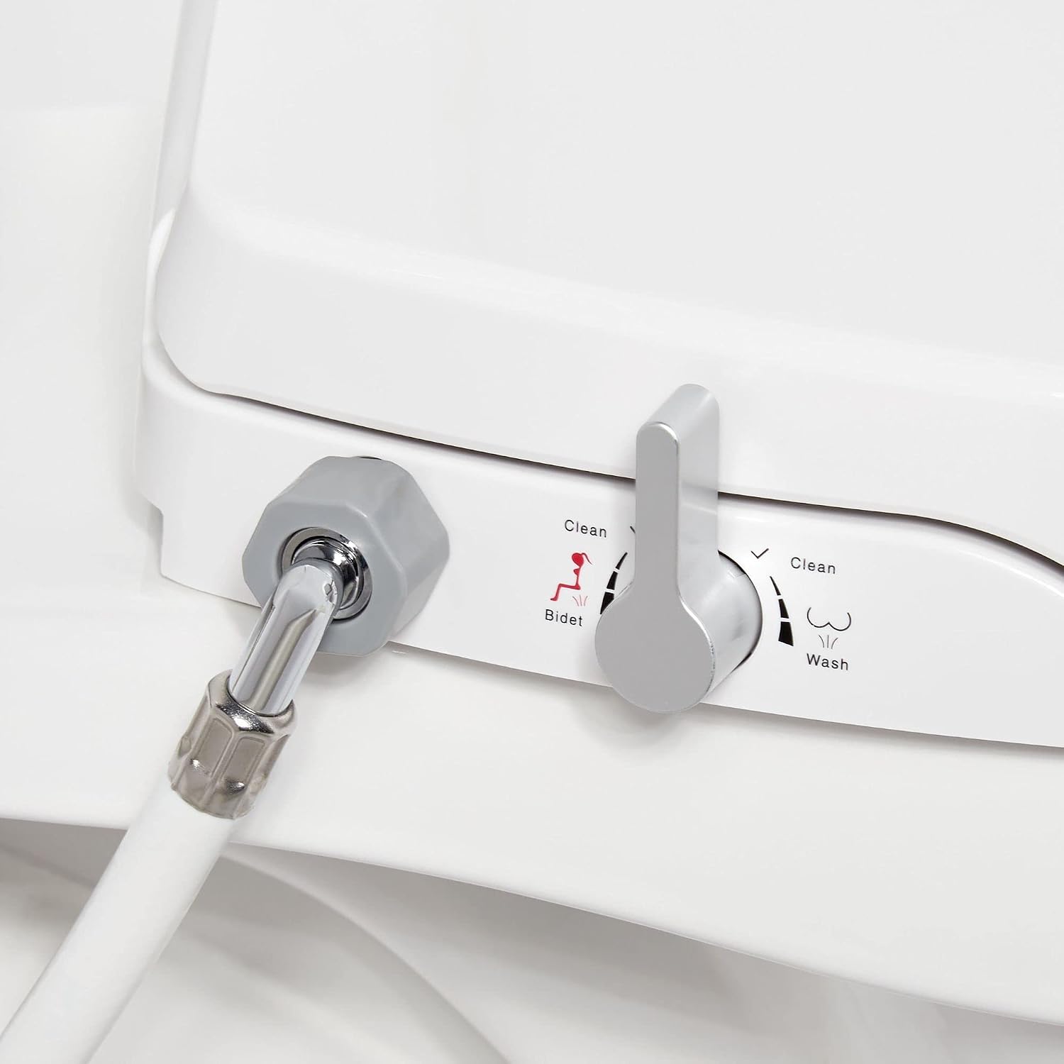 Signature Hardware 481682 Carraway 1.28 GPF Two Piece Elongated Toilet - Bidet Seat Included, ADA Compliant - White