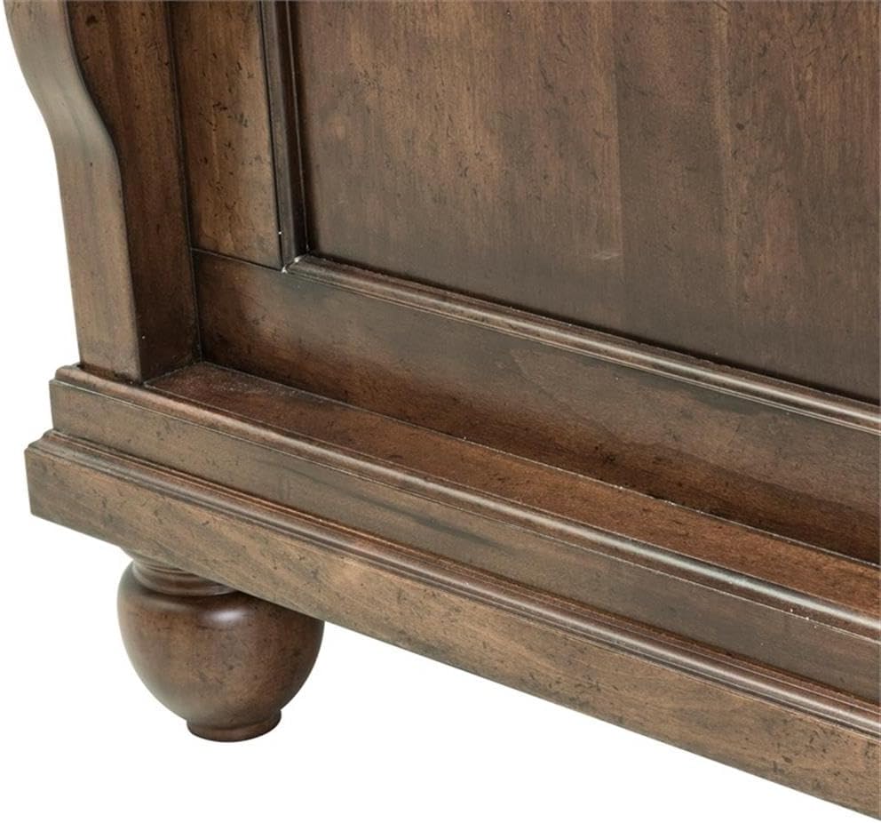 Liberty Furniture Industries Rustic Traditions King Sleigh Bed, Cherry