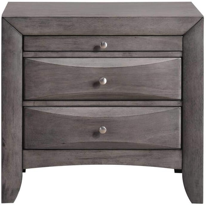 Picket House Furnishings Madison King 3 Piece Bedroom Set in Gray