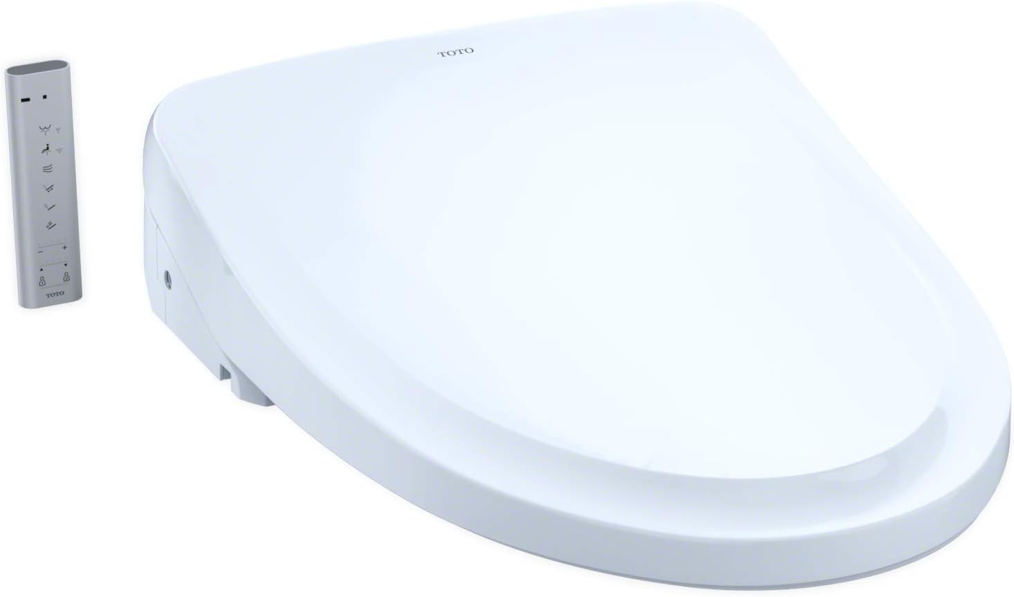 TOTO® WASHLET® S500e Electronic Bidet Toilet Seat with EWATER+® Bowl and Wand Cleaning, Classic Lid, Elongated, Cotton White - SW3044#01