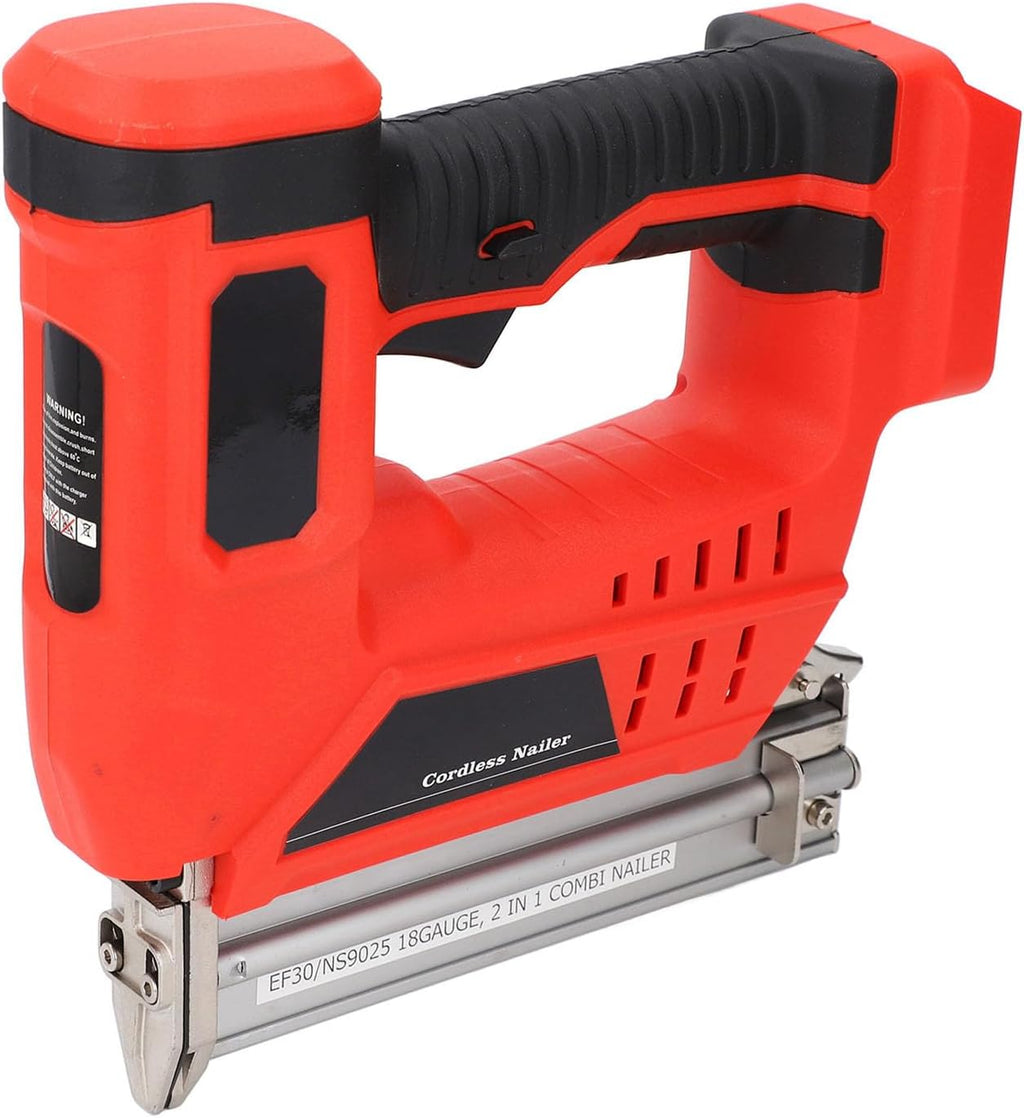 Cordless Brad Nailer 2 in 1 Multifunctional Battery Powered Nail Gun With Storage Box for Woodworking