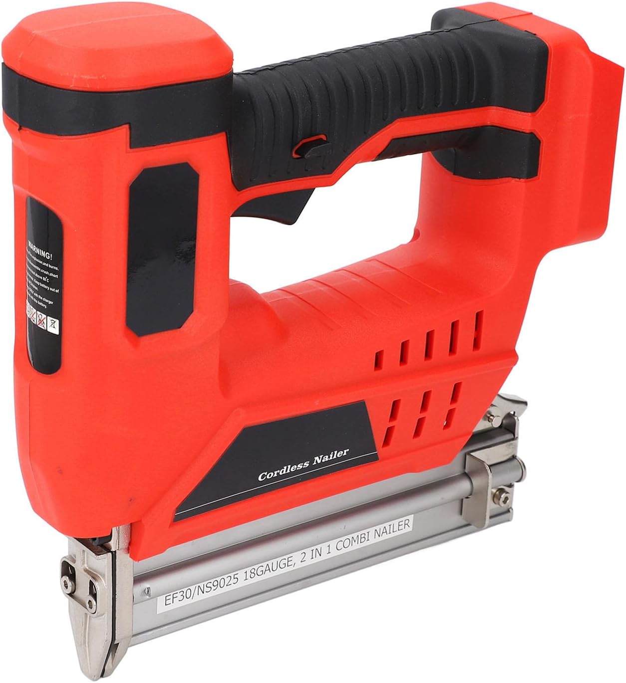 Cordless Brad Nailer 2 in 1 Multifunctional Battery Powered Nail Gun With Storage Box for Woodworking