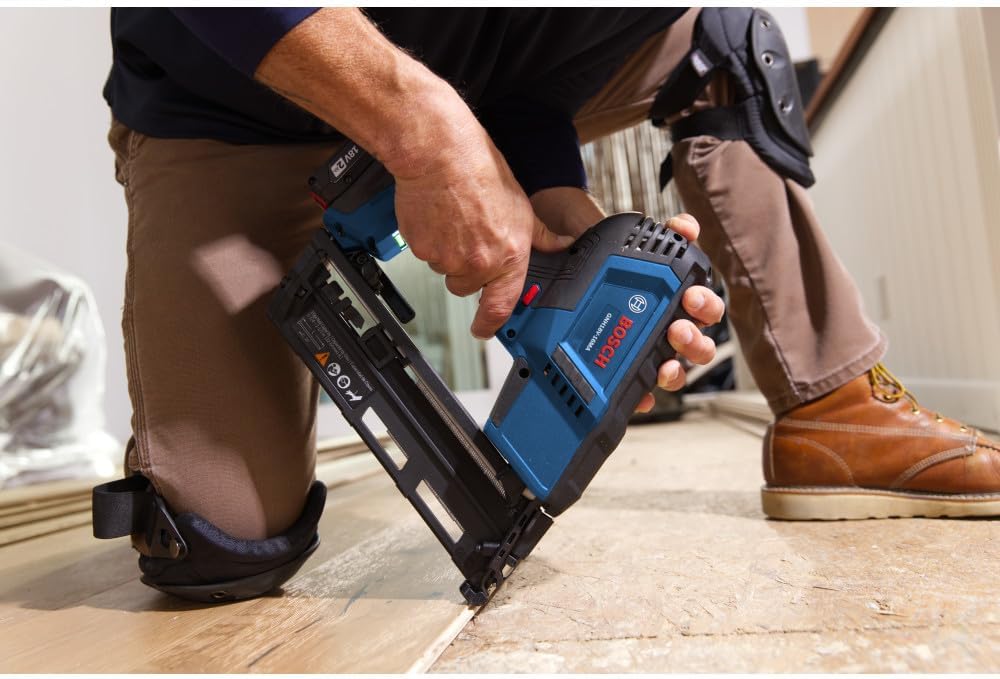 GNH18V-16MAB12 18V Brushless 16-Gauge Angled Finish Nailer Kit with (1) 2 Ah Standard Power Battery