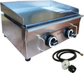 Commercial LPG Gas Griddle with Pressure relief valve Grill Griddle Tabletop Flat Top Countertop Restaurant Griddle Grill Teppanyaki Grill