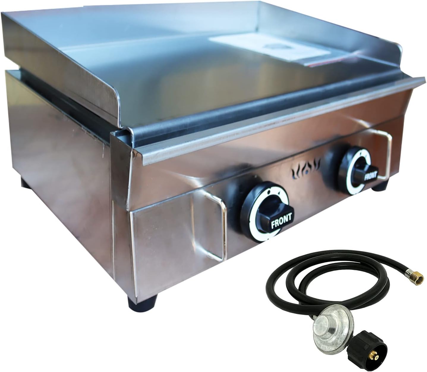 Commercial LPG Gas Griddle with Pressure relief valve Grill Griddle Tabletop Flat Top Countertop Restaurant Griddle Grill Teppanyaki Grill