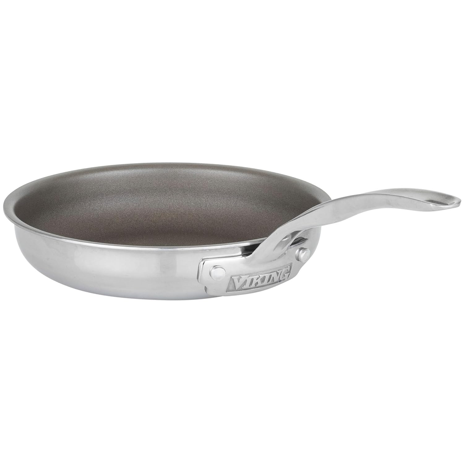 Viking PureGlide Pro 3-Ply Nonstick Frying Pan, Made without PFAS, 8-Inch Induction Cookware, Metal Utensil Safe Titanium Nonstick Surface, Oven Safe to 600F
