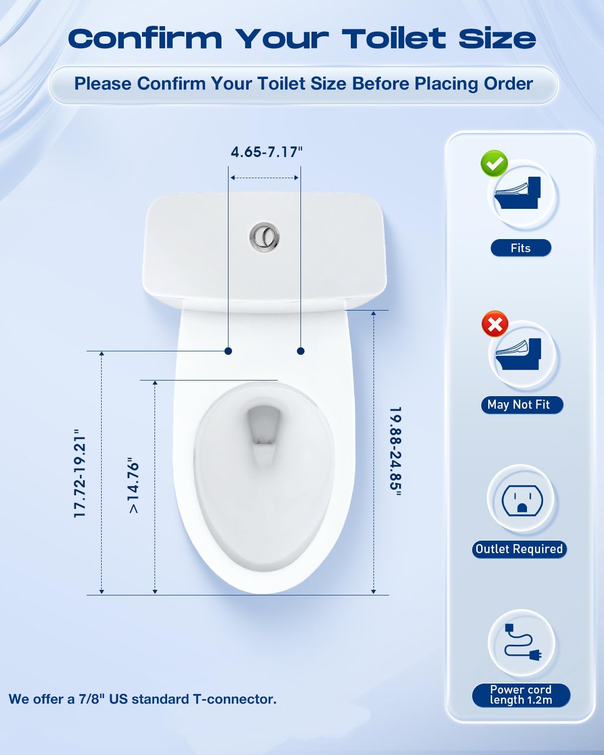 Sosh Auto Open Lid Bidet Seat, Smart Max Electric Toilet Seat with Instant Warm Water, Dryer, Front and Rear Wash, Remote Control, Self-Cleaning Nozzle, Eco Mode