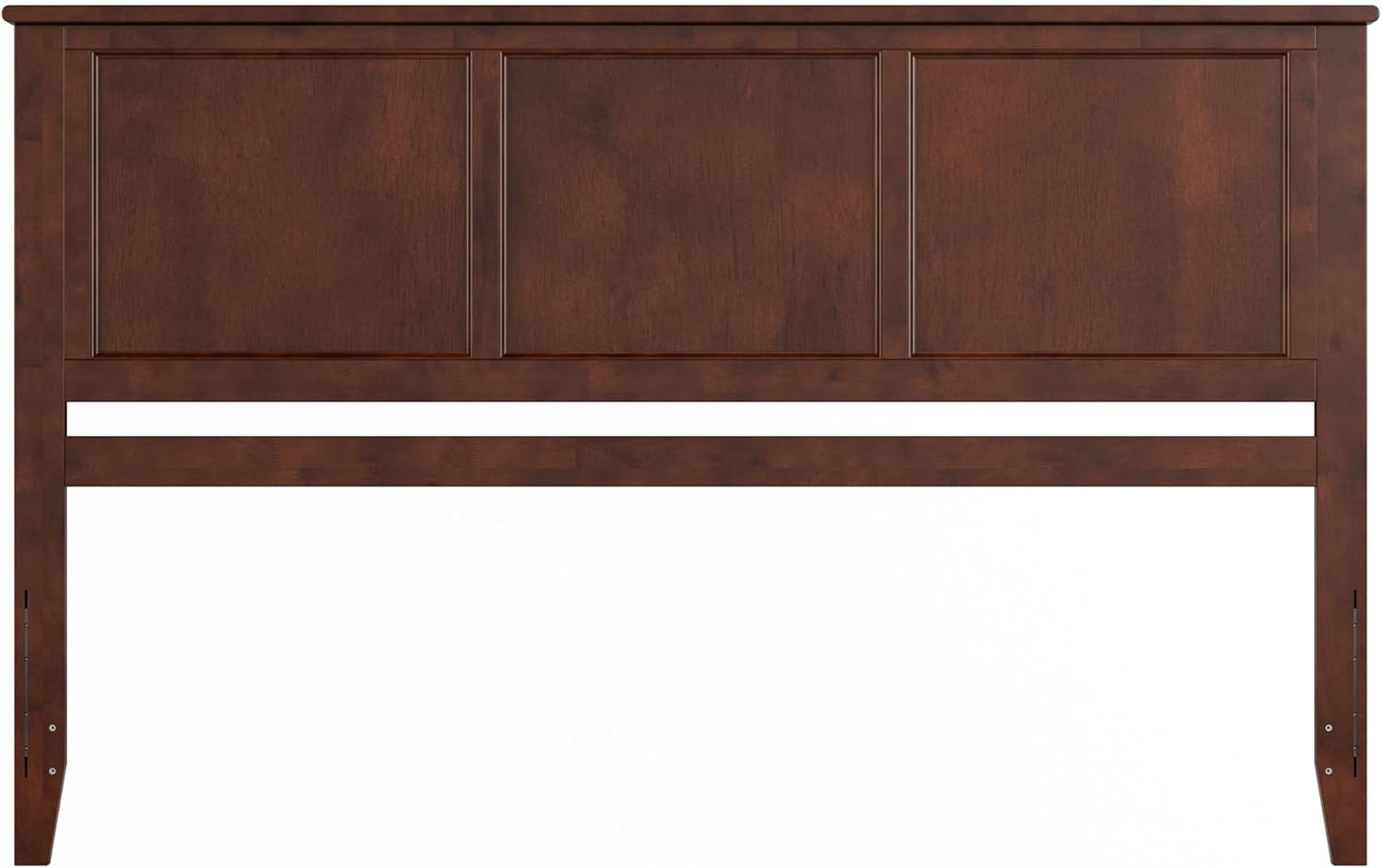 AFI, Madison King Solid Wood Panel Headboard, Walnut