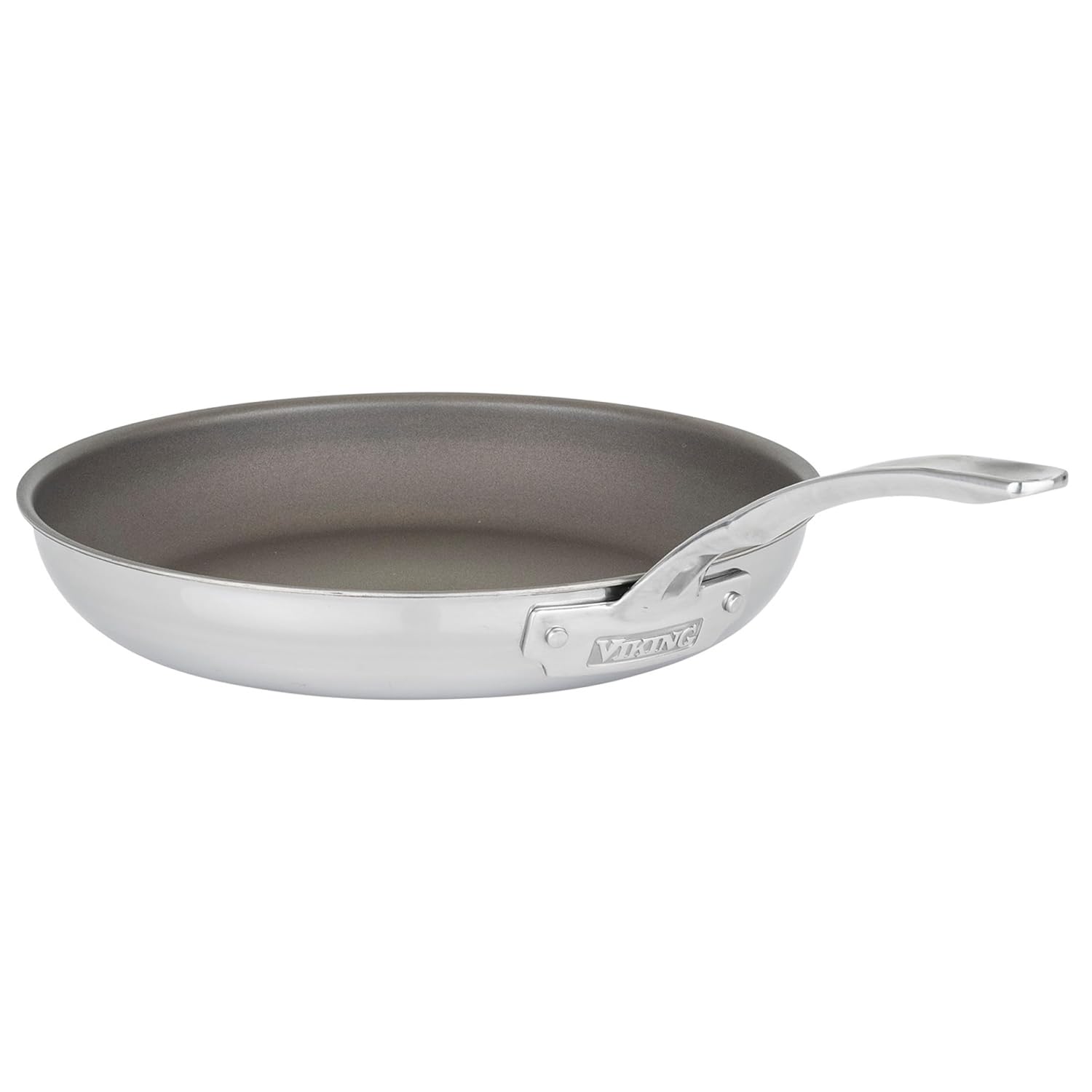 Viking PureGlide Pro 3-Ply Nonstick Frying Pan, Made without PFAS, 12-Inch Induction Cookware, Metal Utensil Safe Titanium Nonstick Surface, Oven Safe to 600F