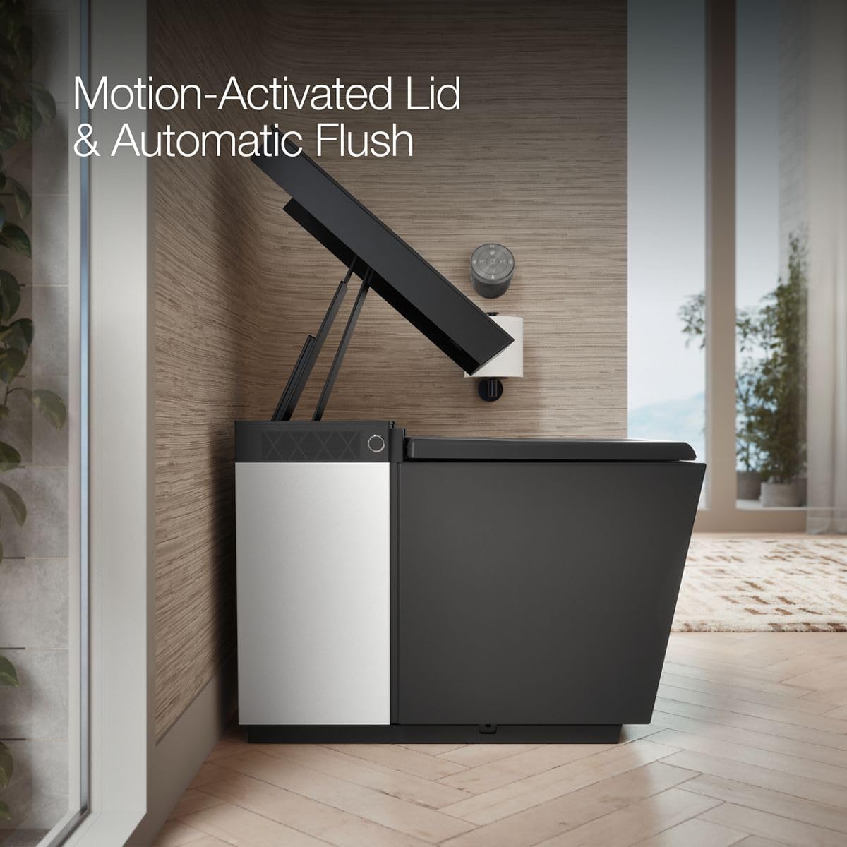 KOHLER K-30754-PA-HB1 NUMI® 2.0 Comfort Height® Smart Toilet With Bidet Built In, Bidet Toilet Seat, Dual Flush, Quiet Close, Hands-Free Opening, Honed Black