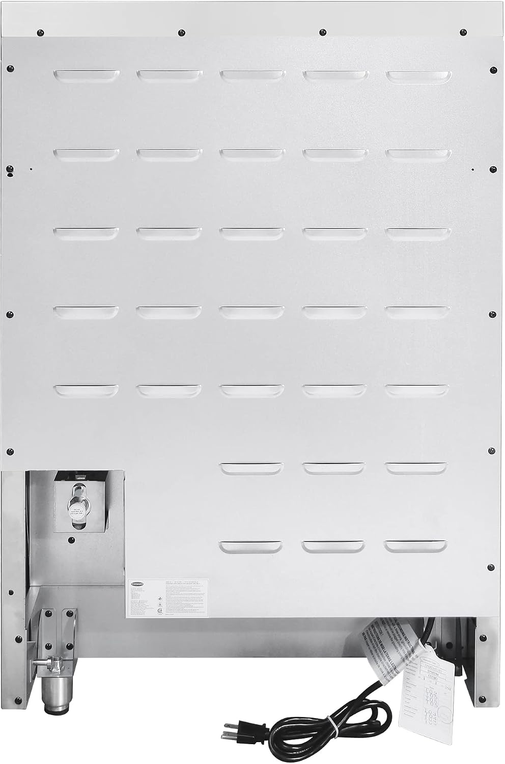 COSMO COS-EPGR244 24 in. Haven Collection 3.73 cu. ft. Gas Range with 4 Sealed Burners, Cast Iron Grates, Convection Oven, Stainless Steel