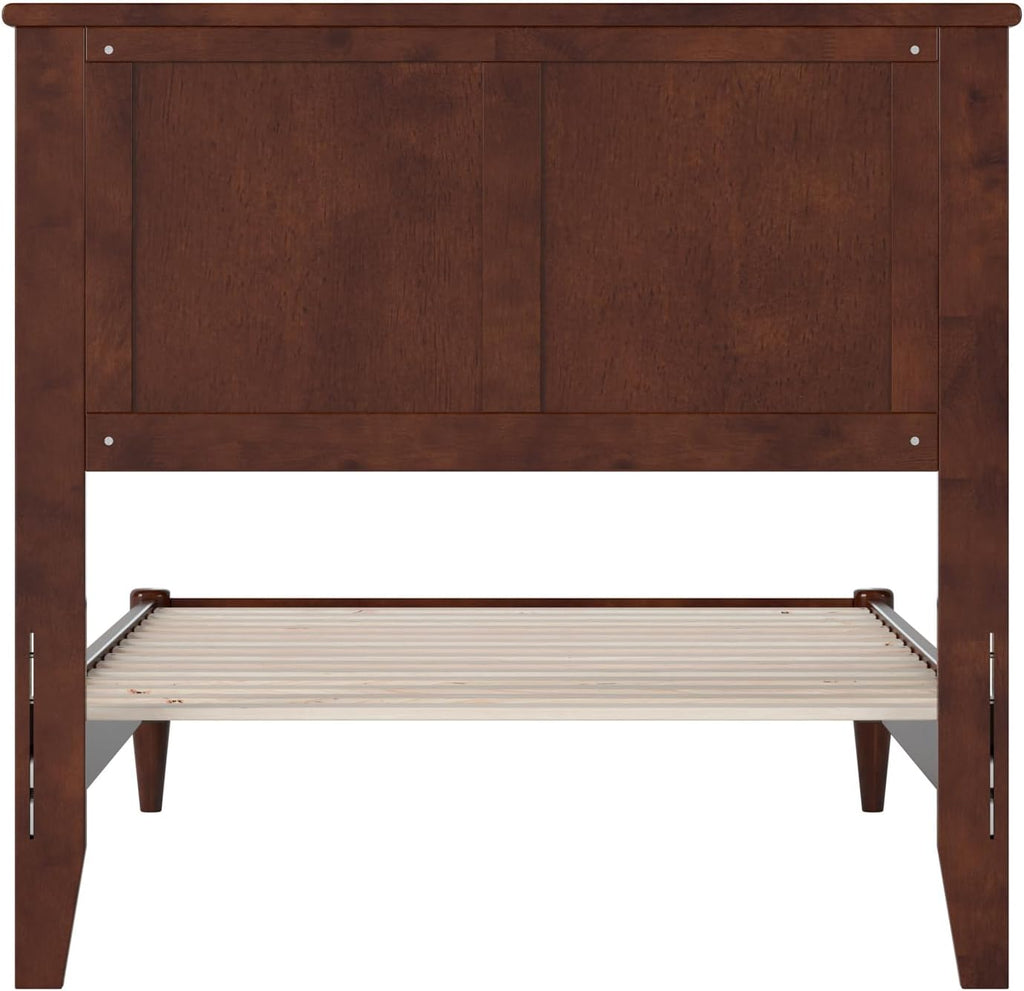 AFI, Charlotte Twin Solid Wood Low Profile Platform Bed, Walnut