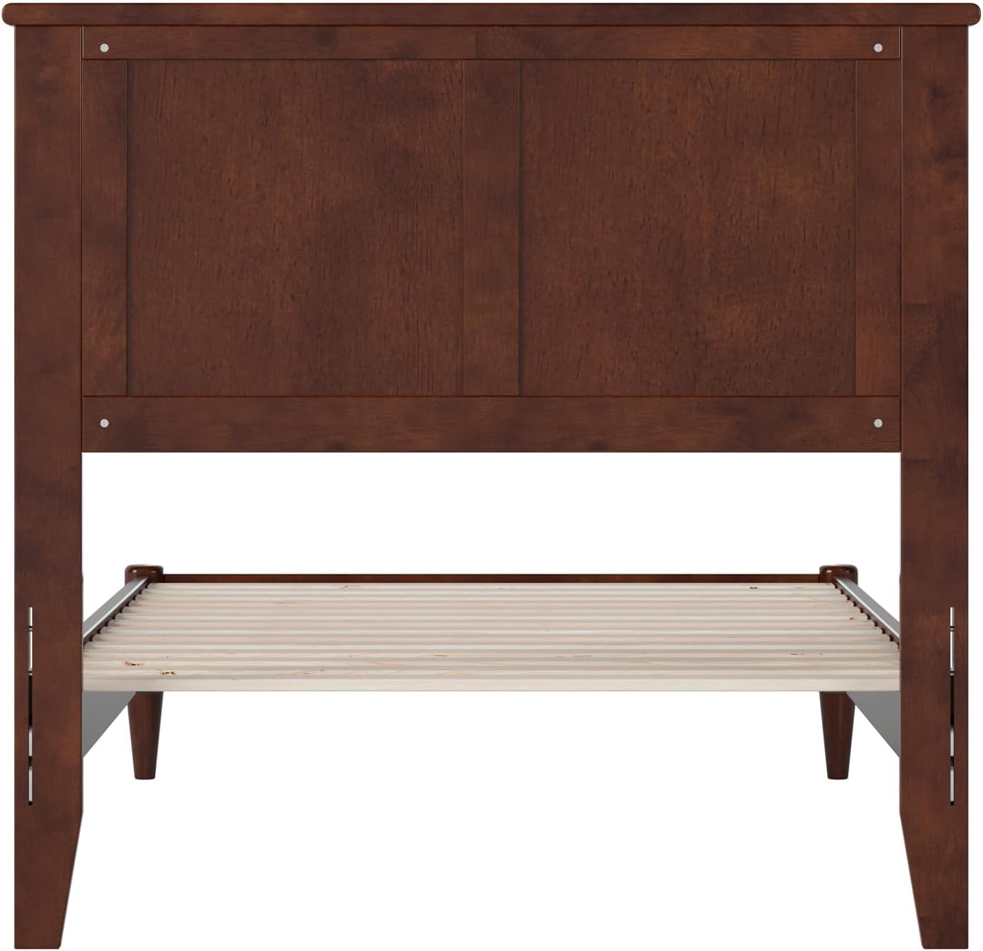AFI, Charlotte Twin Solid Wood Low Profile Platform Bed, Walnut