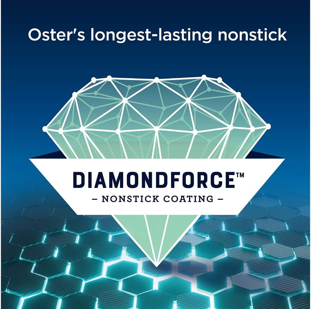 Oster DiamondForce 10 x 20 Nonstick Coating Infused with Diamonds Electric Griddle with Warming Tray