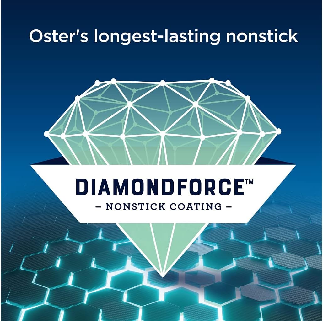 Oster DiamondForce 10 x 20 Nonstick Coating Infused with Diamonds Electric Griddle with Warming Tray