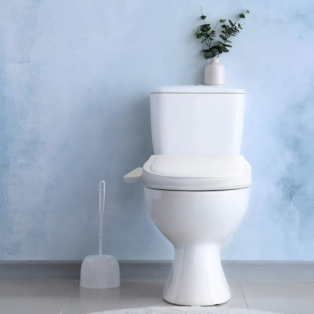 J-2 Smart Electric Bidet for Toilet Seat, Fits Round toilets,Warm water, Heated bidet toilet seat, Heated Dryer, Child Function, Stainless Steel Self-Cleaning Nozzle, LED Night Light