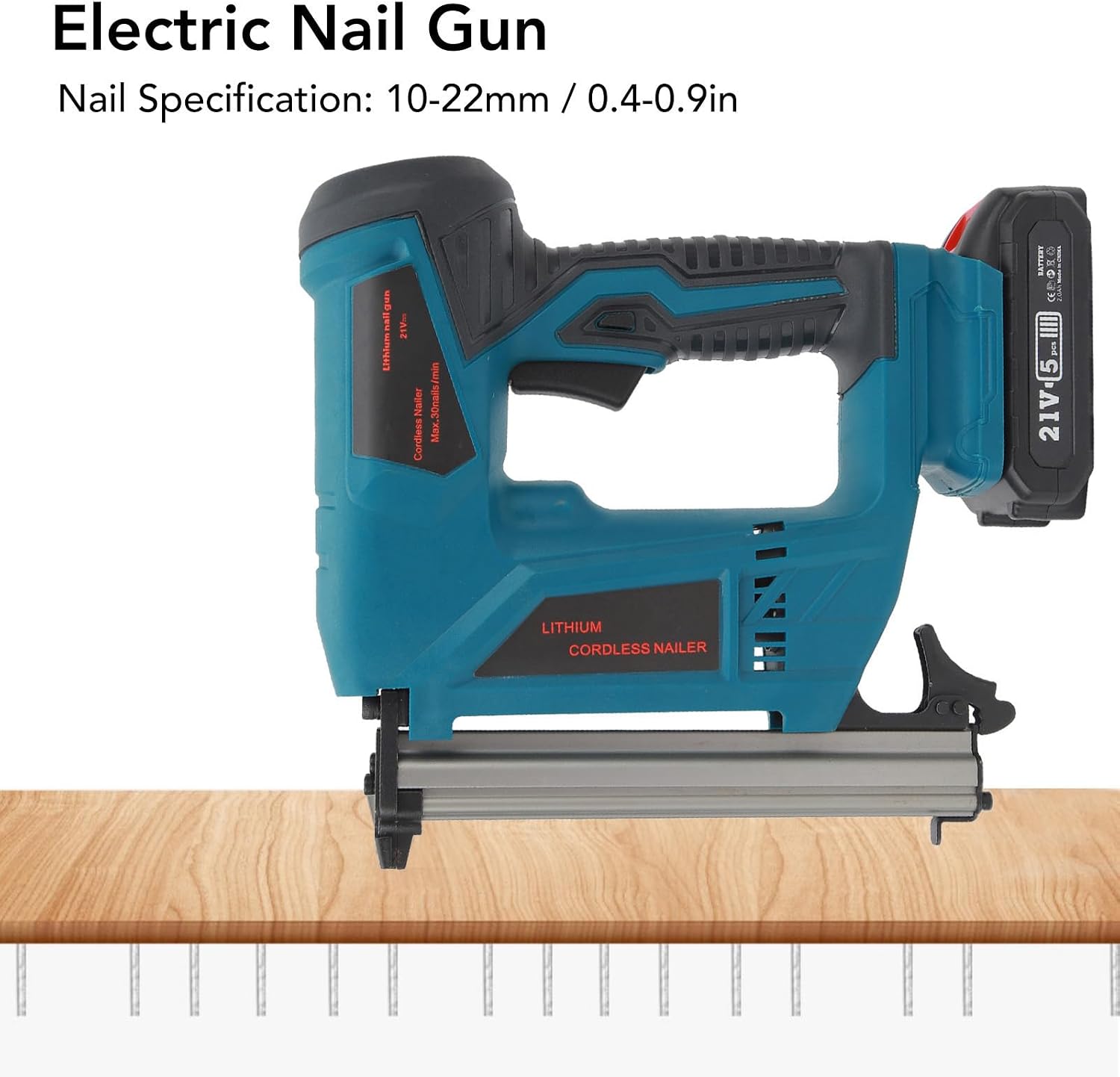 Electric Brad Nailer, Electric Staple Gun, Power Tacker for Wood Inlay Furniture Production Woodworking Tasks, for 422J 419J 416J 413J 410J (US)