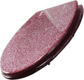 Glitter Resin Toilet Seat Elongated, Soft Close Quick Release, Easy Installation/Remove, Fit All Standard Oval-Shape (Pink)