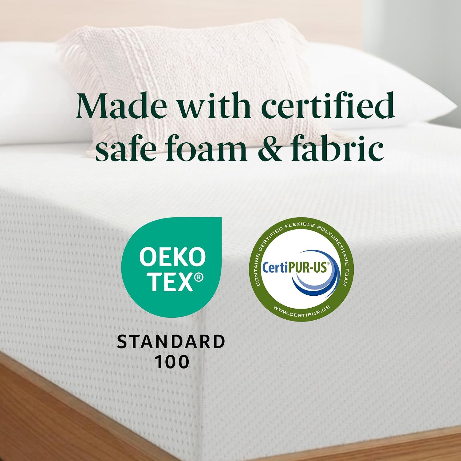 Zinus 10 Inch Twin XL Green Tea Memory Foam Mattress [New Version], Fiberglass Free, Medium Firm Feel, Zoned Pressure Relief, Certified Safe Foams & Fabric, Mattress-in-a-Box