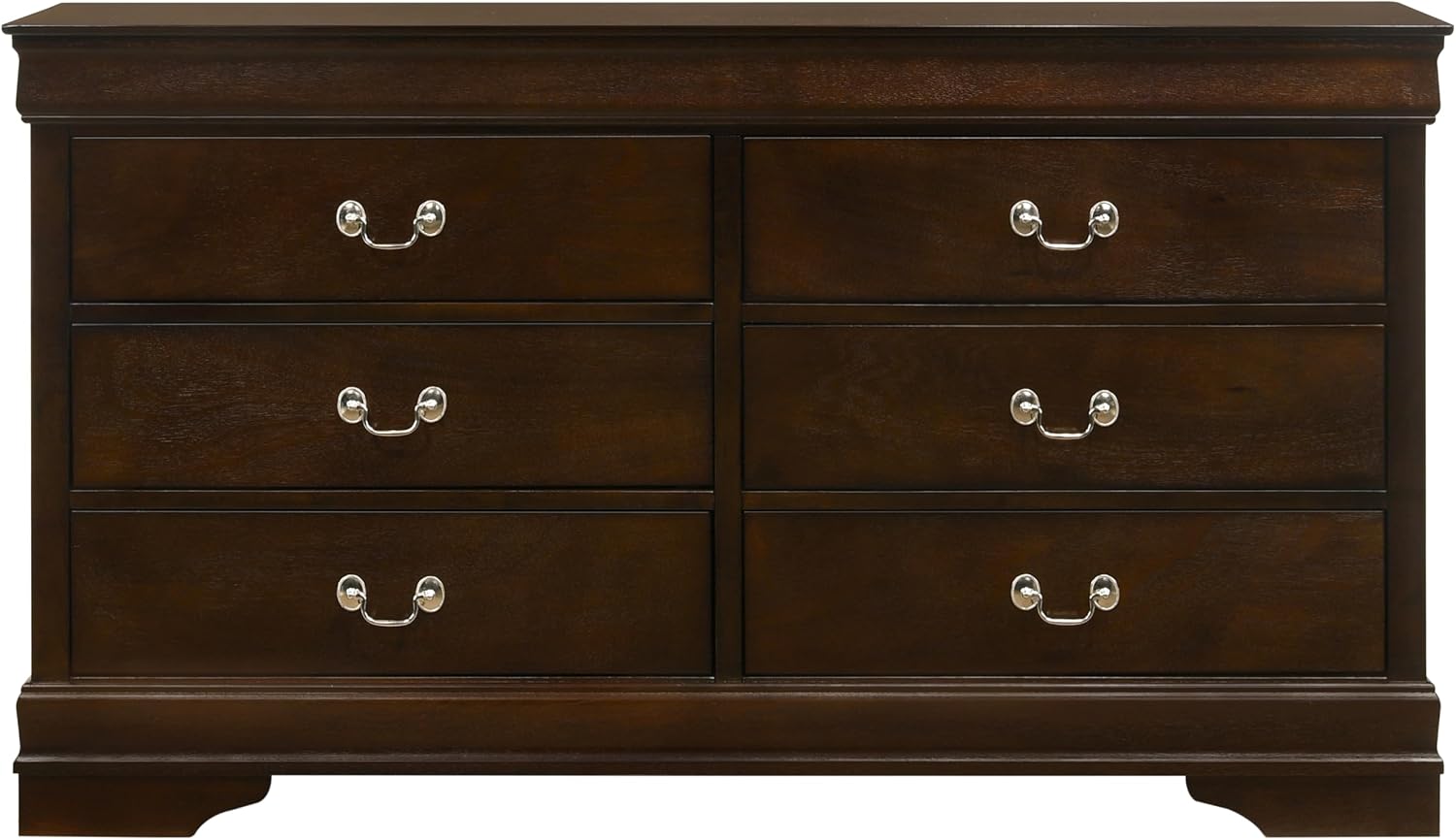 Coaster Home Furnishings Louis Philippe 5-piece Bedroom Set Eastern King Size Traditional Wooden Sleigh Bed Frame 47-Inch Panel Headboard Nightstand Dresser Mirror and Chest Brown 202411KE-S5