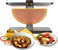 Commercial Raclette Cheese Melter,0-90° Adjustable Foldable Electric Melt Station for Restaurants,1000W Dual Heating for Half-Wheels, Wedges & Blocks, Cafes & Catering