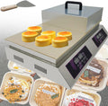 Electric Souffle Maker & Dorayaki Baker Stainless Steel with Double Pure Copper Plates 60-240°C Commercial Grade Souffle Pancake & Muffin Griddle Machine Digital Display Dualhead