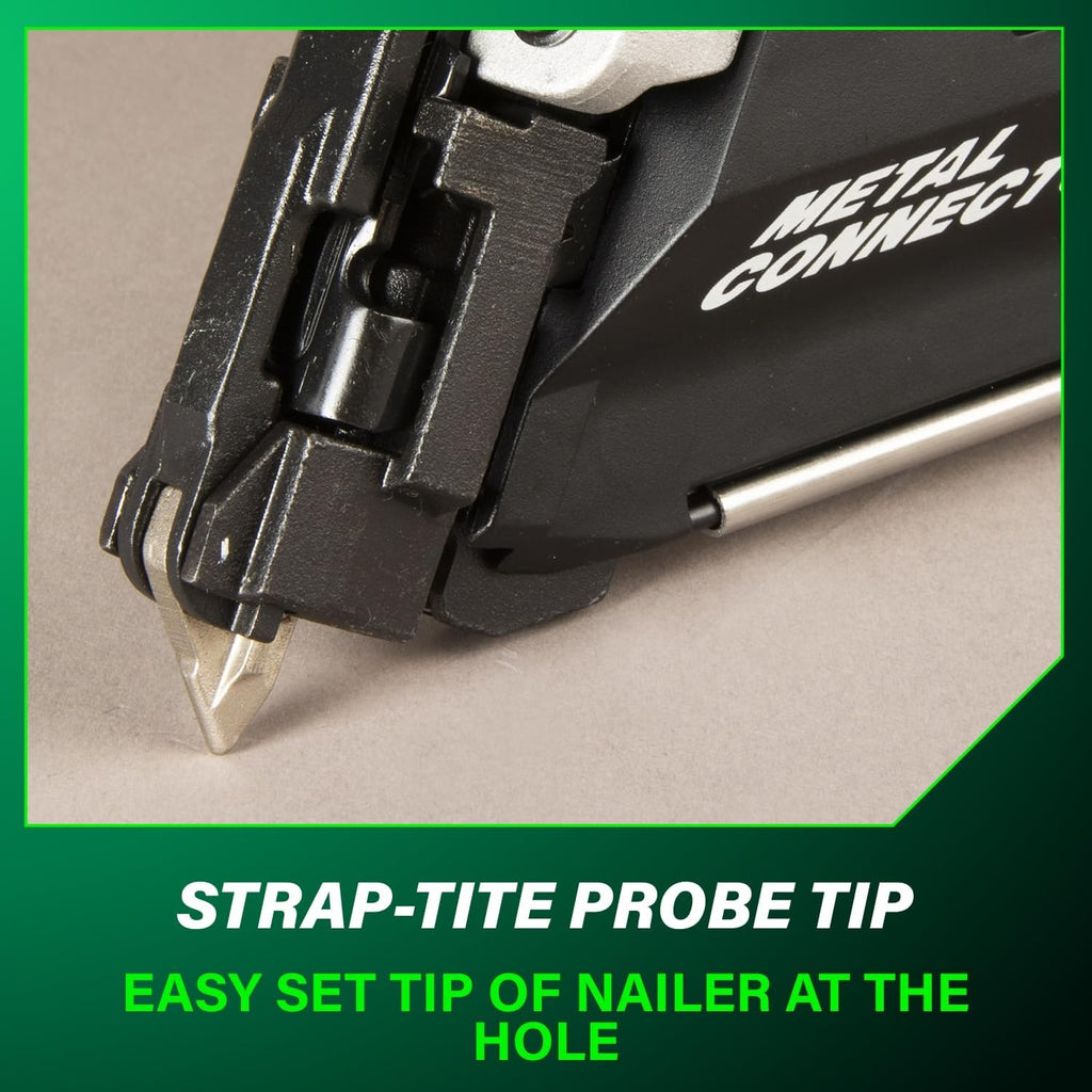 Metabo HPT 36V MultiVolt Cordless Metal Connector Nailer, Power Tool MultiVolt 36V 2.5 Ah Li-ion battery, Pro Tools Innovation Award Winner, Drives 1-1/2' to 2-1/2' Nails, 900 per Charge, NR3665DA